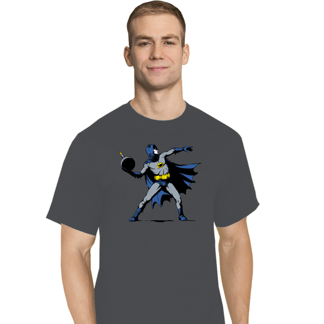Secret_Shirts T-Shirts, Tall / Large / Charcoal Bat-sy
