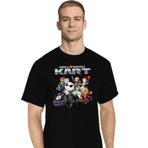 Shirts T-Shirts, Tall / Large / Black Halloween Kart