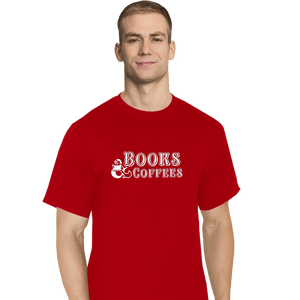 Secret_Shirts T-Shirts, Tall / Large / Red Books & Coffee