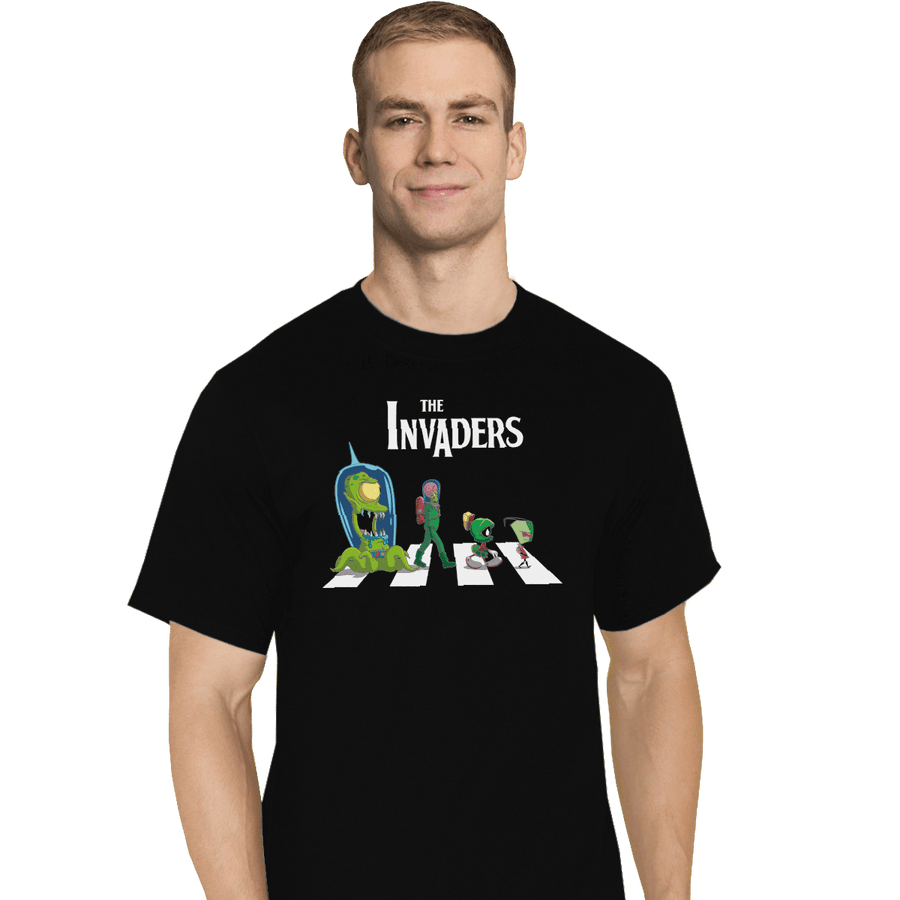 Shirts T-Shirts, Tall / Large / Black The Invaders
