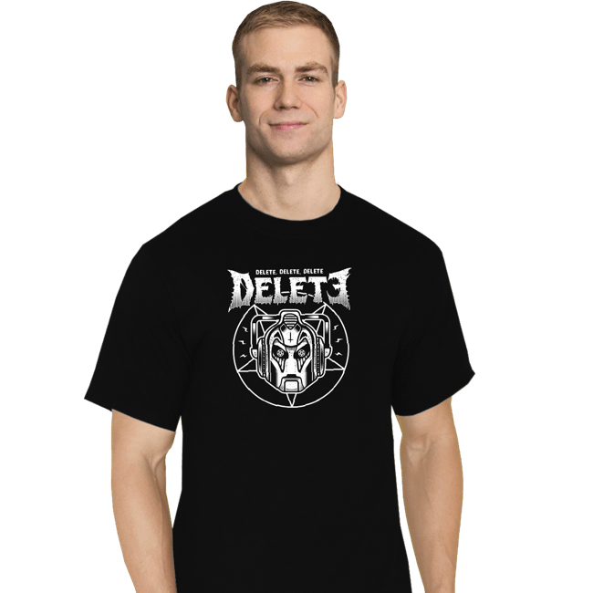 Shirts T-Shirts, Tall / Large / Black Cyber Black Metal
