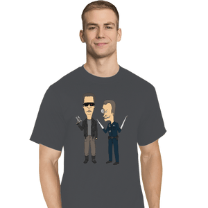 Shirts T-Shirts, Tall / Large / Charcoal T800 and T1000