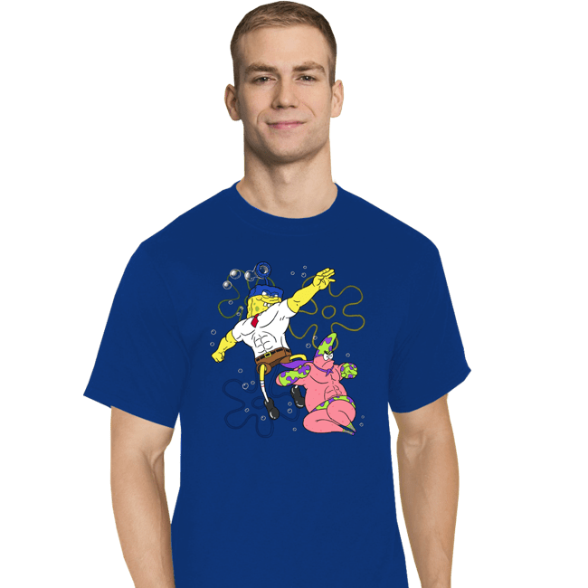 Daily_Deal_Shirts T-Shirts, Tall / Large / Royal Blue Sponge Knight Returns
