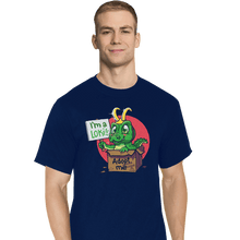 Load image into Gallery viewer, Secret_Shirts T-Shirts, Tall / Large / Navy Adopt This Alligator
