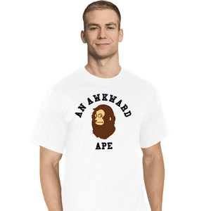 Daily_Deal_Shirts T-Shirts, Tall / Large / White An Awkward Ape
