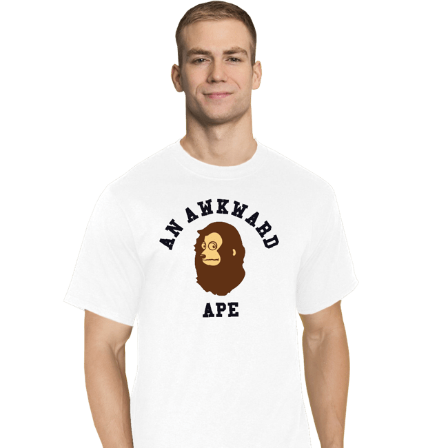 Daily_Deal_Shirts T-Shirts, Tall / Large / White An Awkward Ape
