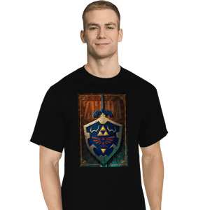 Shirts T-Shirts, Tall / Large / Black Legend Of Zelda Poster