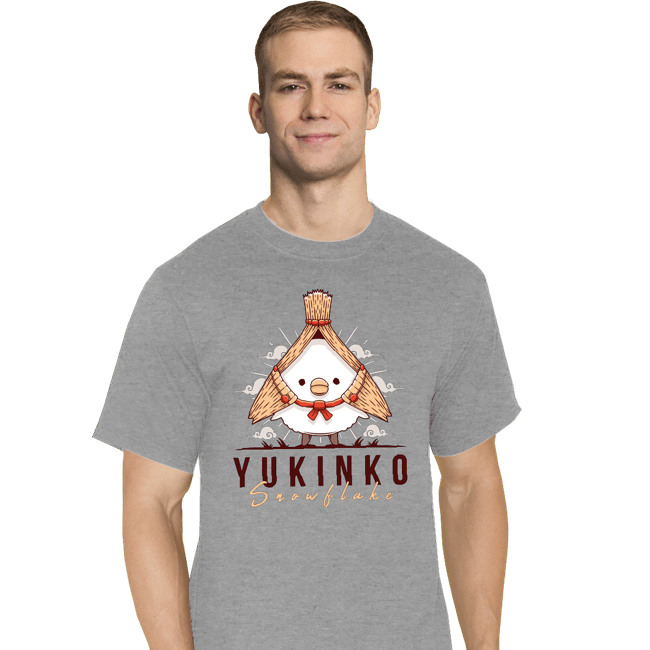 Shirts T-Shirts, Tall / Large / Sports Grey Yukinko Snowflake