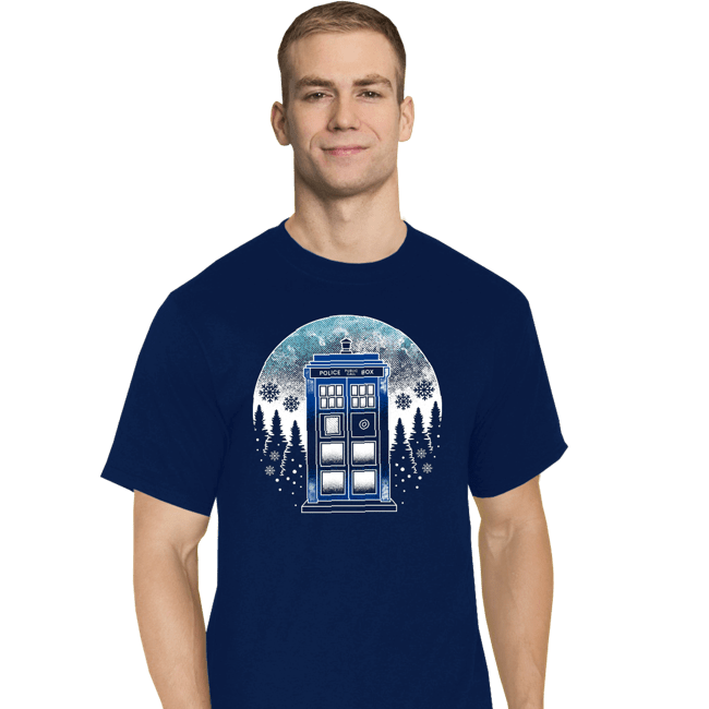 Secret_Shirts T-Shirts, Tall / Large / Navy Time And Space And Snow