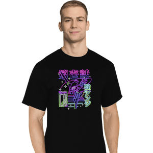 Shirts T-Shirts, Tall / Large / Black Neon EVA