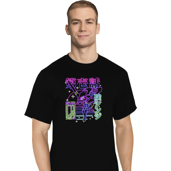 Shirts T-Shirts, Tall / Large / Black Neon EVA