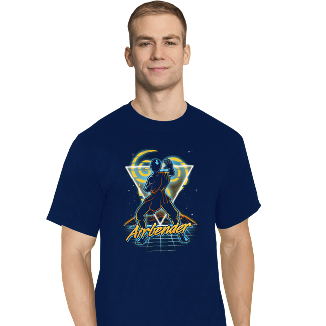 Shirts T-Shirts, Tall / Large / Navy Retro Airbender
