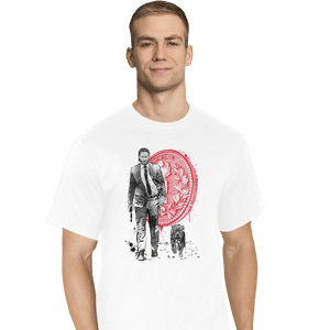 Shirts T-Shirts, Tall / Large / White Lone Hitman And Cub