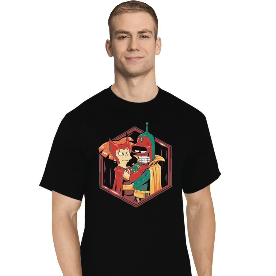 Shirts T-Shirts, Tall / Large / Black A Futuristic Couple