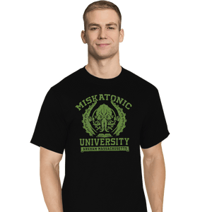 Shirts T-Shirts, Tall / Large / Black Miskatonic University