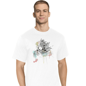 Secret_Shirts T-Shirts, Tall / Large / White Watercolor Howl