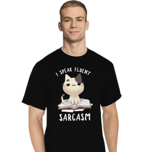 Load image into Gallery viewer, Shirts T-Shirts, Tall / Large / Black Fluent Sarcasm
