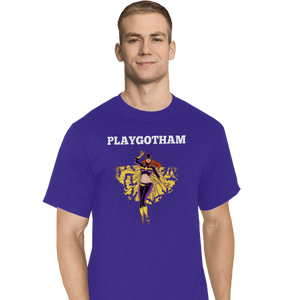 Shirts T-Shirts, Tall / Large / Royal Blue Playgotham Batgirl