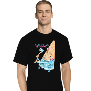 Secret_Shirts T-Shirts, Tall / Large / Black Psy Cone