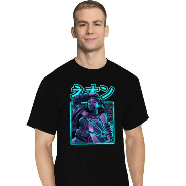 Daily_Deal_Shirts T-Shirts, Tall / Large / Black Mortal Neon