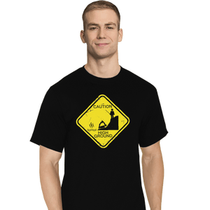 Shirts T-Shirts, Tall / Large / Black High Ground Warning