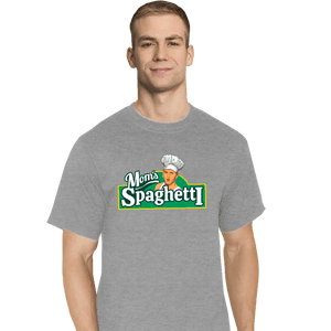 Secret_Shirts T-Shirts, Tall / Large / Sports Grey Mom's Spaghetti