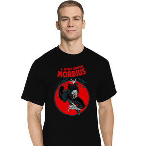 Shirts T-Shirts, Tall / Large / Black The Living Vampire Morbius