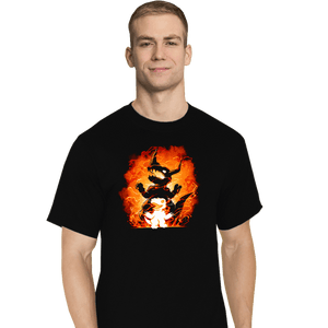 Daily_Deal_Shirts T-Shirts, Tall / Large / Black Fire Evolution