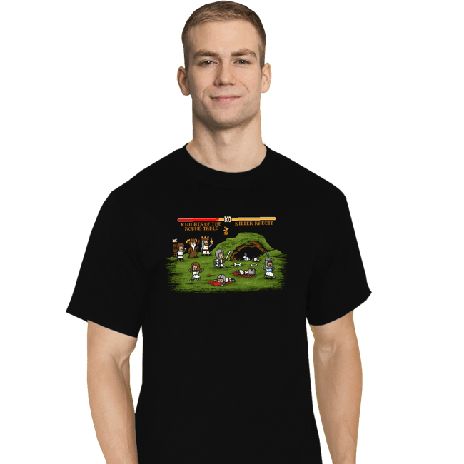 Daily_Deal_Shirts T-Shirts, Tall / Large / Black Camelot Fighter