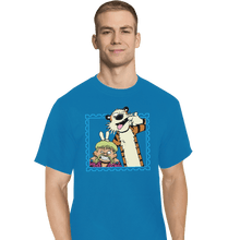 Load image into Gallery viewer, Shirts T-Shirts, Tall / Large / Royal Exotic Joe and Tiger
