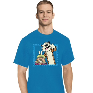 Shirts T-Shirts, Tall / Large / Royal Exotic Joe and Tiger
