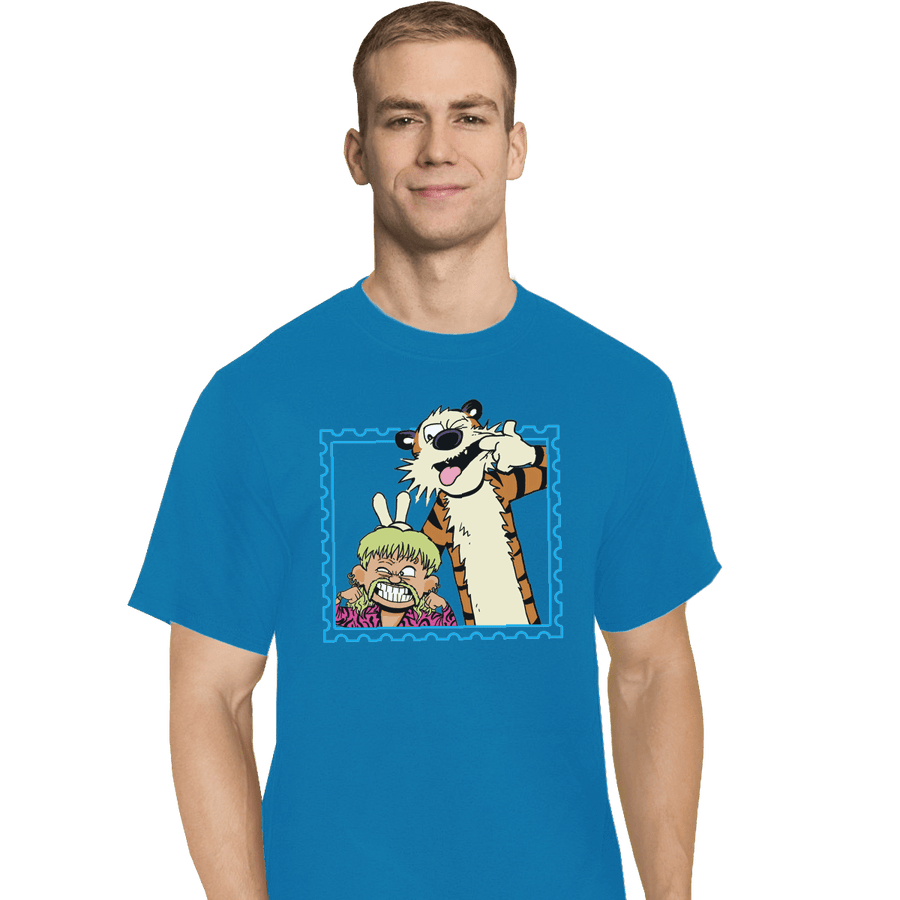 Shirts T-Shirts, Tall / Large / Royal Exotic Joe and Tiger