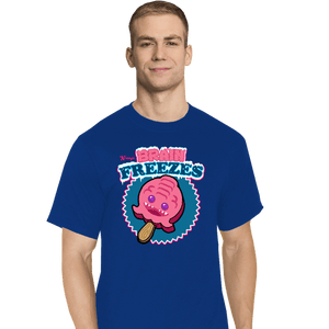 Daily_Deal_Shirts T-Shirts, Tall / Large / Royal Blue Krang's Brain Freezes