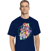 Load image into Gallery viewer, Daily_Deal_Shirts T-Shirts, Tall / Large / Navy Robot Hearts
