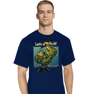 Shirts T-Shirts, Tall / Large / Navy Rash Can Smash