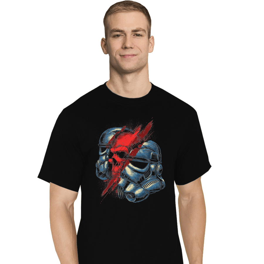 Shirts T-Shirts, Tall / Large / Black Red Storm