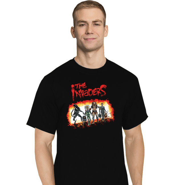 Shirts T-Shirts, Tall / Large / Black Invaders