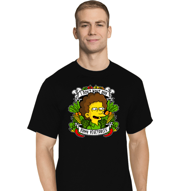 Secret_Shirts T-Shirts, Tall / Large / Black No Darn Vegetables