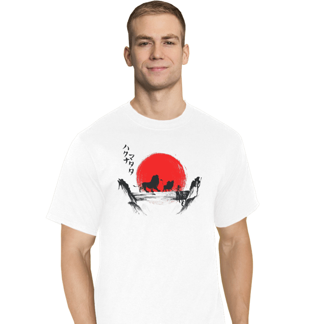 Shirts T-Shirts, Tall / Large / White Hakuna Matata Sunset