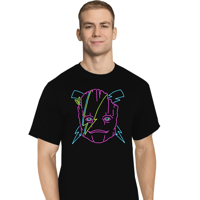 Secret_Shirts T-Shirts, Tall / Large / Black Cosmic Tree
