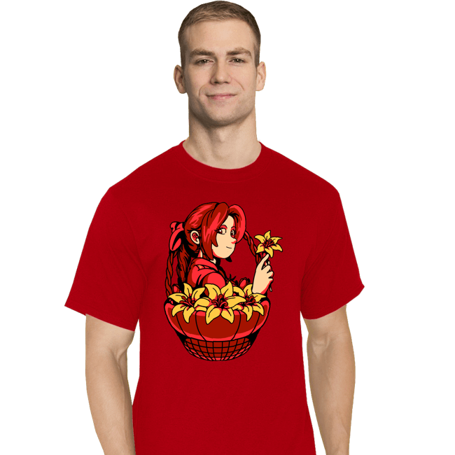 Shirts T-Shirts, Tall / Large / Red Flower Girl