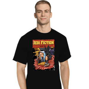 Daily_Deal_Shirts T-Shirts, Tall / Large / Black Jedi Fiction