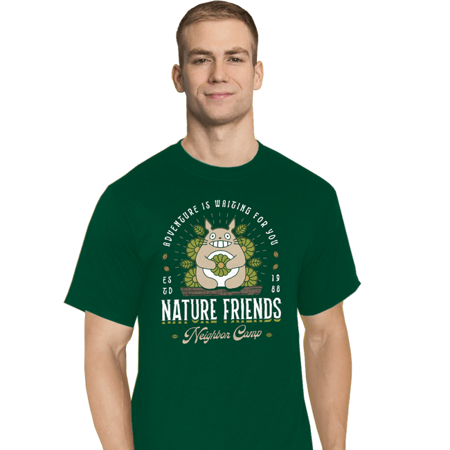 Secret_Shirts T-Shirts, Tall / Large / Charcoal Nature Neighbor Camp