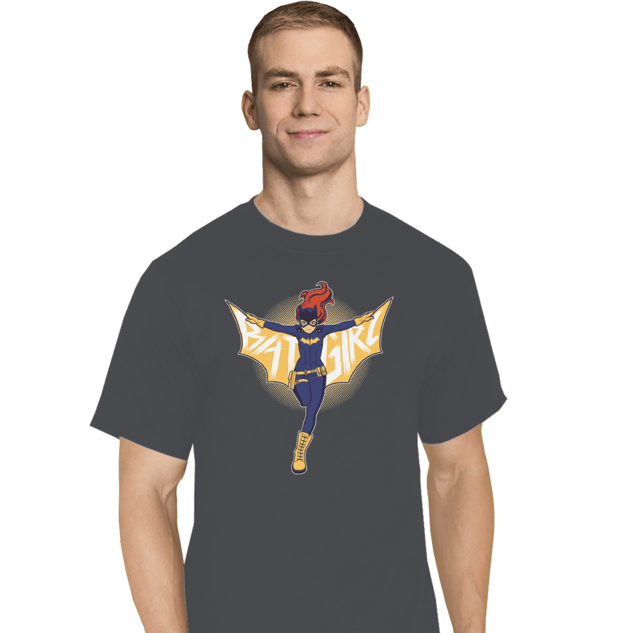 Shirts T-Shirts, Tall / Large / Charcoal Bat Girl