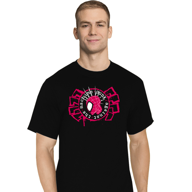 Daily_Deal_Shirts T-Shirts, Tall / Large / Black Punk Against The Machine