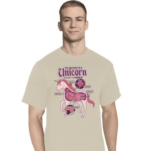 Shirts T-Shirts, Tall / Large / White Unicorn Anatomy