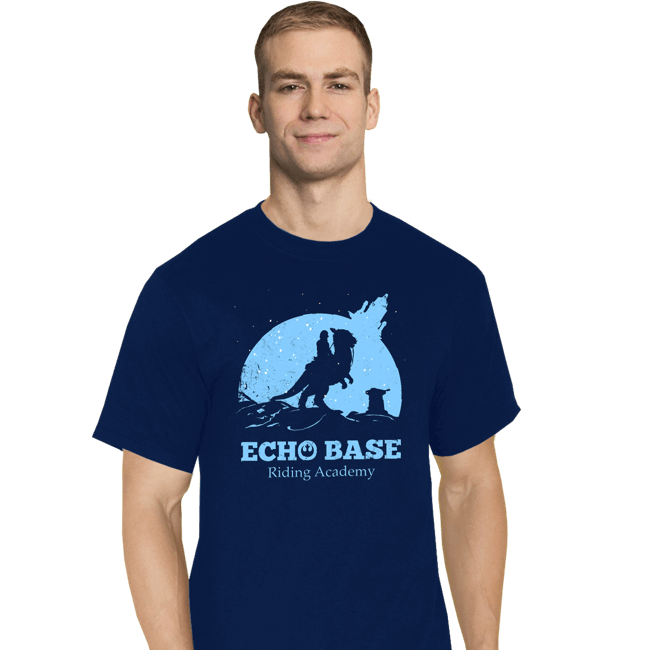 Daily_Deal_Shirts T-Shirts, Tall / Large / Navy Echo Base Riding Academy