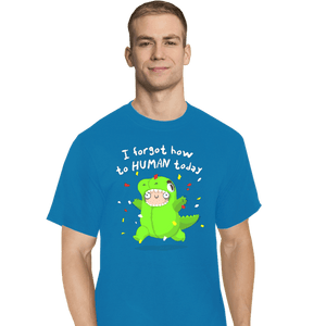 Shirts T-Shirts, Tall / Large / Royal Blue How To Human