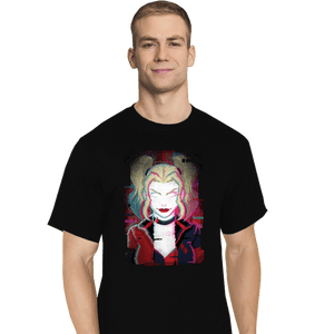 Daily_Deal_Shirts T-Shirts, Tall / Large / Black Glitch Harley