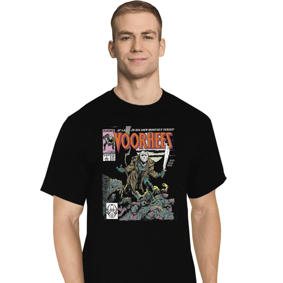 Shirts T-Shirts, Tall / Large / Black Voorhees Wolverine